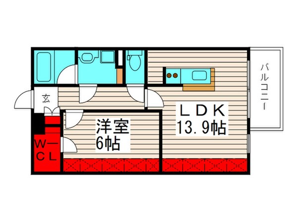 サウンド竹の塚ビルの物件間取画像